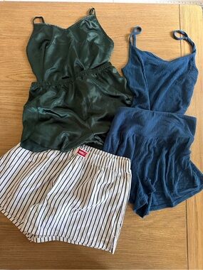 Women’s Pajama Lounge Bundle 5 Pieces Auden Satin Hanes